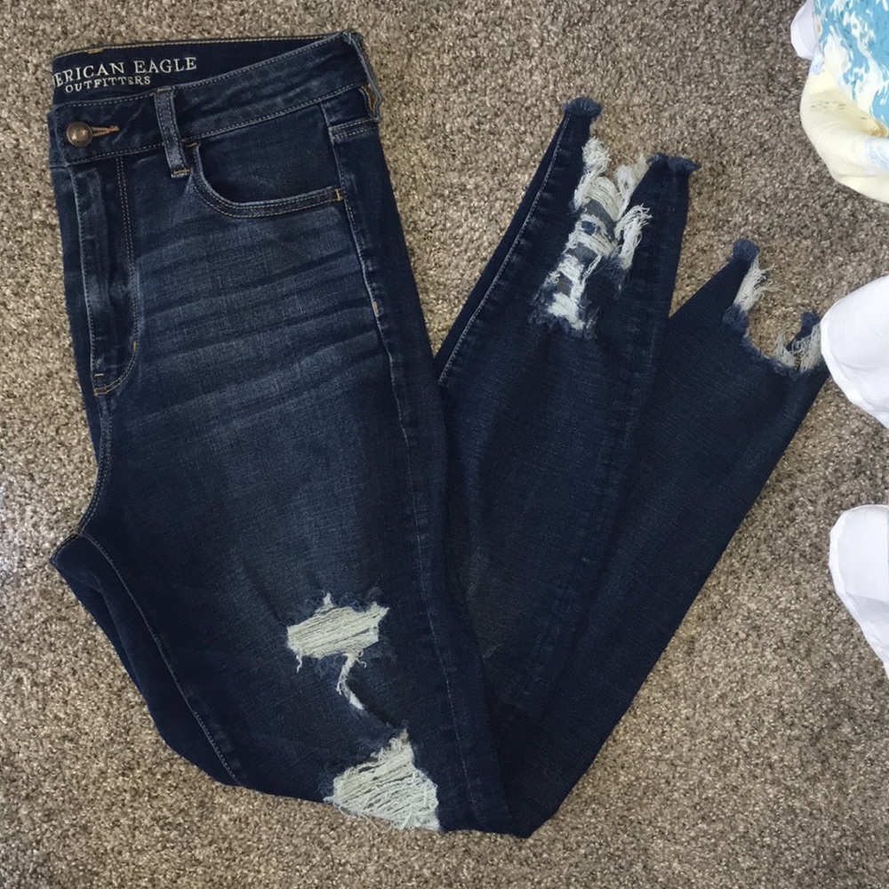 Distressed denim